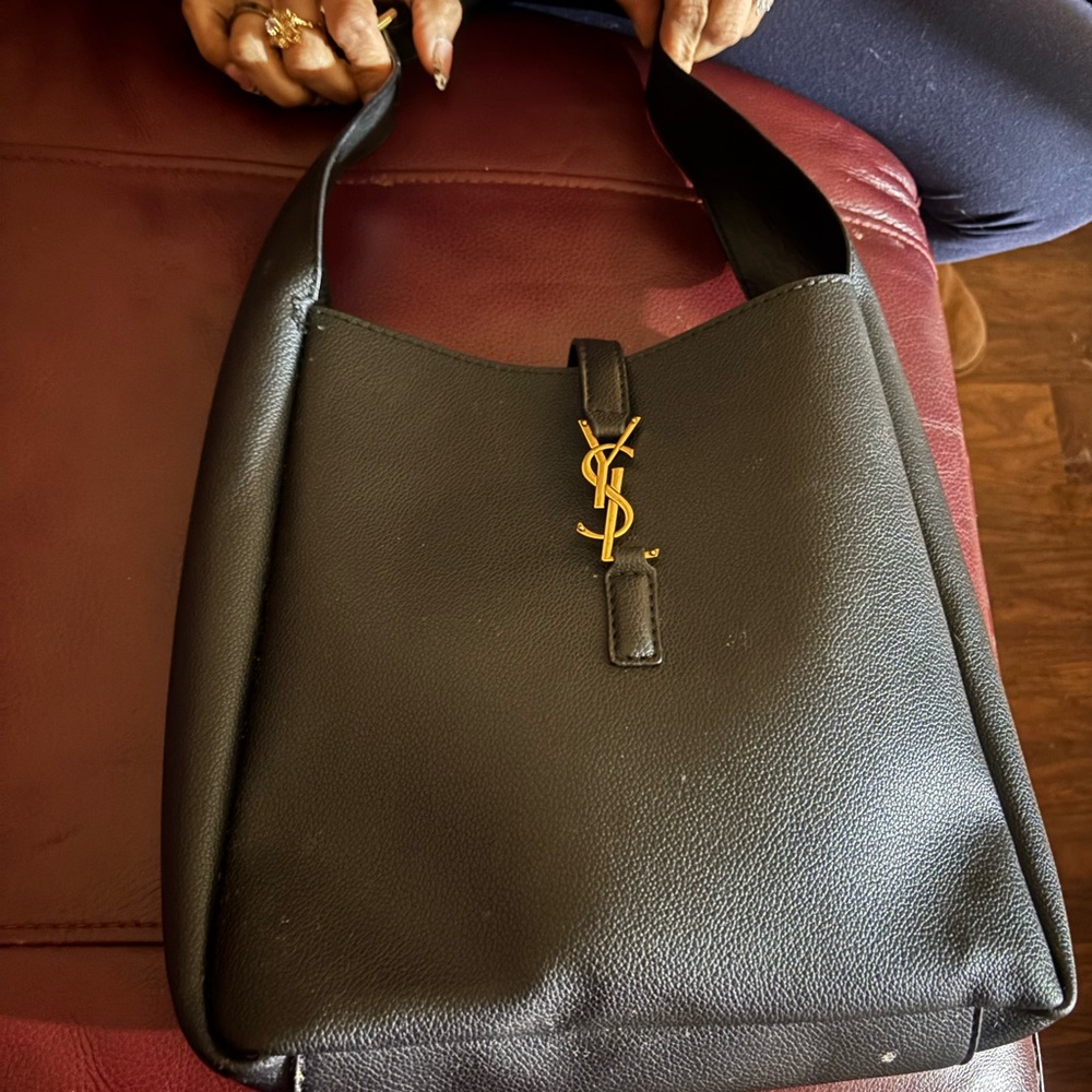 YSL styled Black Shoulder Bag